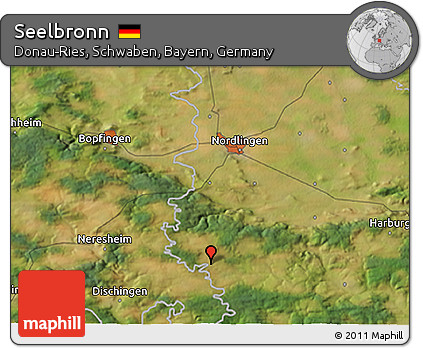 Satellite 3D Map of Seelbronn