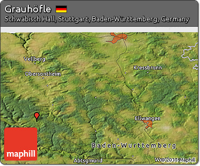 Satellite 3D Map of Grauhöfle