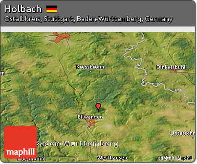 Satellite 3D Map of Holbach