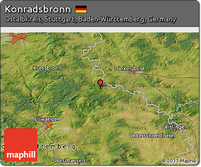 Satellite 3D Map of Konradsbronn