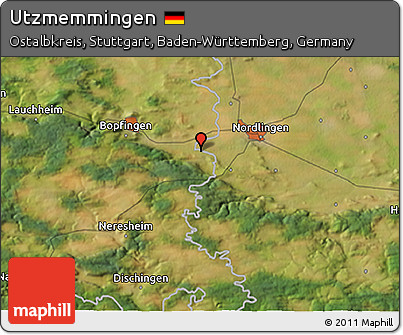 Satellite 3D Map of Utzmemmingen