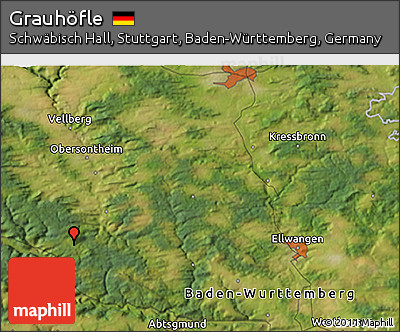 Satellite 3D Map of Grauhöfle