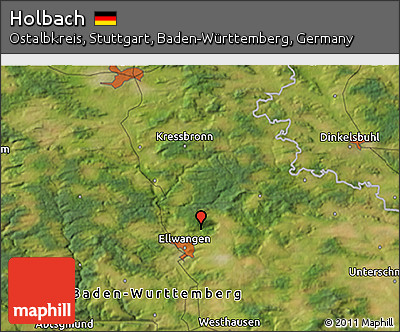 Satellite 3D Map of Holbach