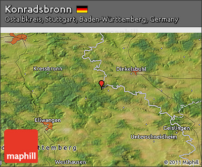 Satellite 3D Map of Konradsbronn
