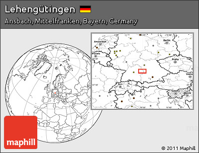 Blank Location Map of Lehengütingen