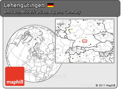 Blank Location Map of Lehengütingen