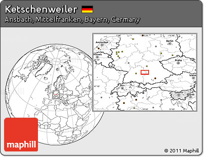 Blank Location Map of Ketschenweiler