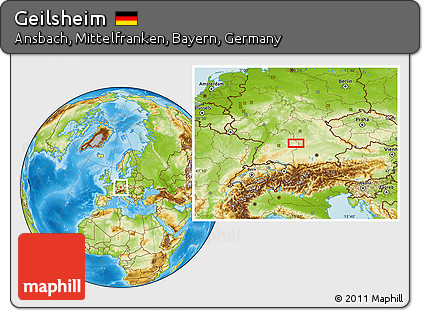Physical Location Map of Geilsheim