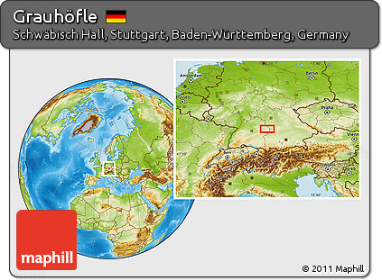 Physical Location Map of Grauhöfle