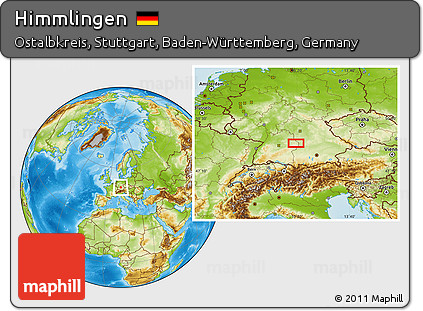 Physical Location Map of Himmlingen
