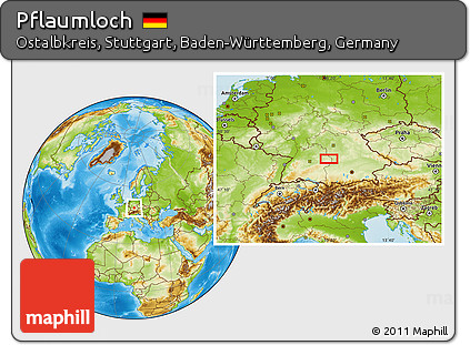 Physical Location Map of Pflaumloch