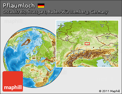 Physical Location Map of Pflaumloch