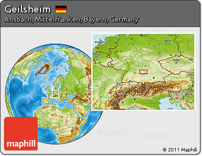 Physical Location Map of Geilsheim