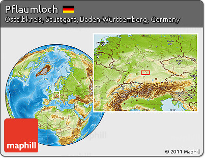 Physical Location Map of Pflaumloch