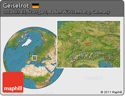 Satellite Location Map of Geiselrot