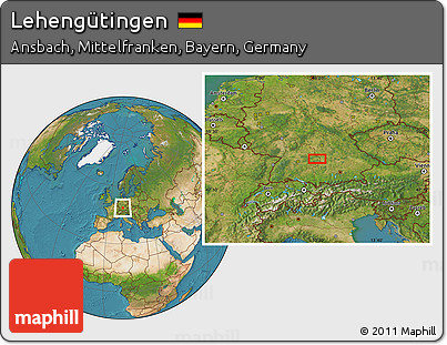 Satellite Location Map of Lehengütingen