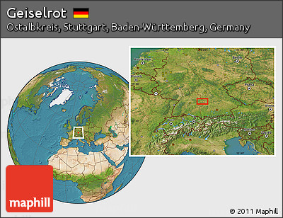 Satellite Location Map of Geiselrot
