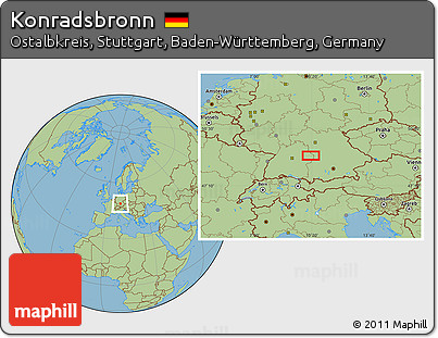 Savanna Style Location Map of Konradsbronn