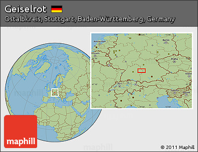 Savanna Style Location Map of Geiselrot