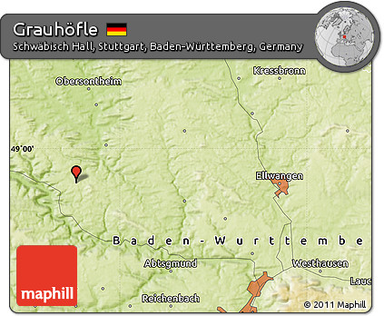 Physical Map of Grauhöfle