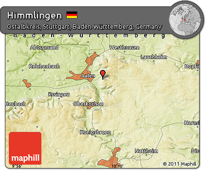 Physical Map of Himmlingen