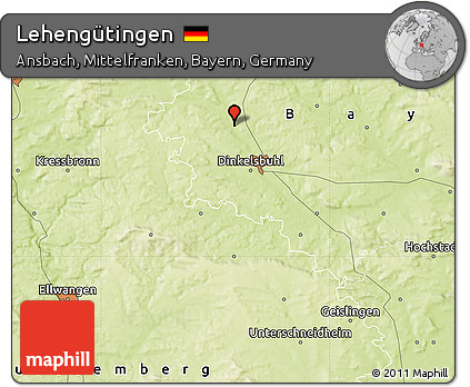 Physical Map of Lehengütingen