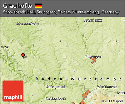 Physical Map of Grauhöfle