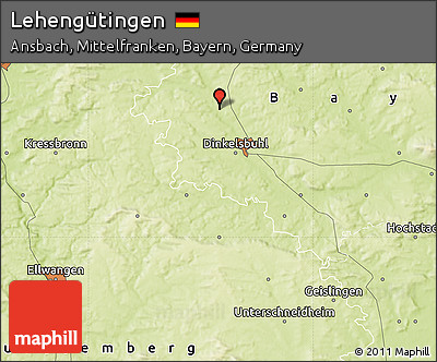 Physical Map of Lehengütingen