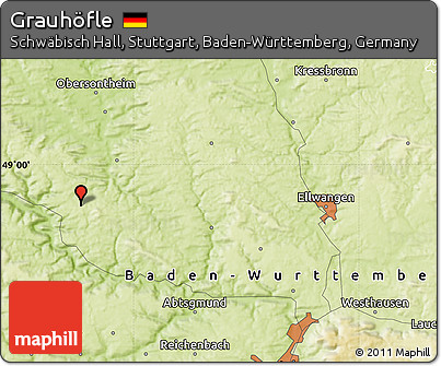 Physical Map of Grauhöfle
