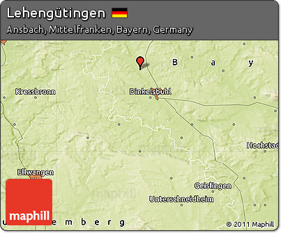 Physical Map of Lehengütingen