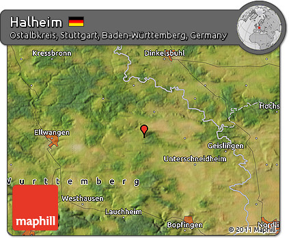 Satellite Map of Halheim