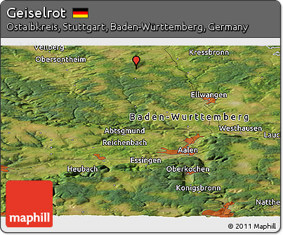 Satellite Panoramic Map of Geiselrot