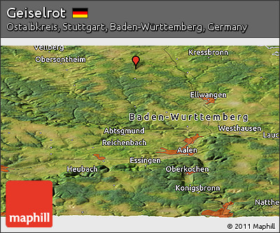 Satellite Panoramic Map of Geiselrot