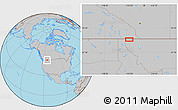 Gray Location Map of the area around 48° 54' 57" N, 115° 31' 30" W