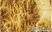 Physical Map of the area around 48° 54' 57" N, 115° 31' 30" W