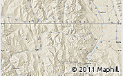 Shaded Relief Map of the area around 48° 54' 57" N, 115° 31' 30" W