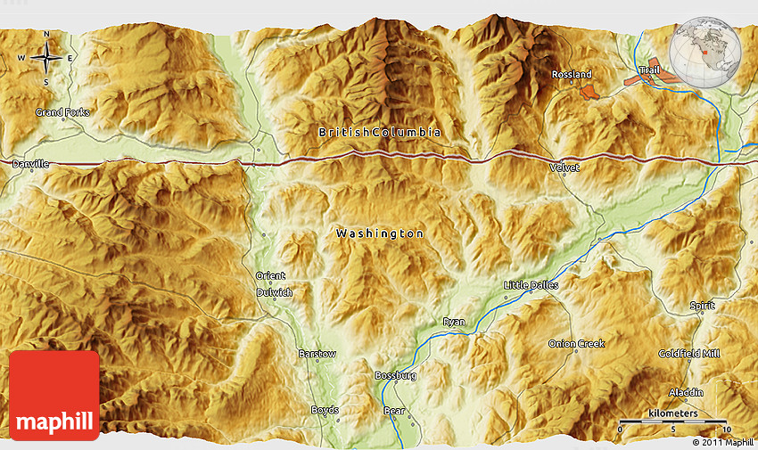 Physical 3D Map of Grand Forks