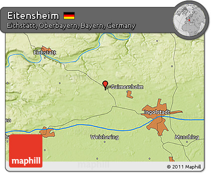Physical 3D Map of Eitensheim