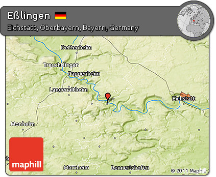 Physical 3D Map of Eßlingen