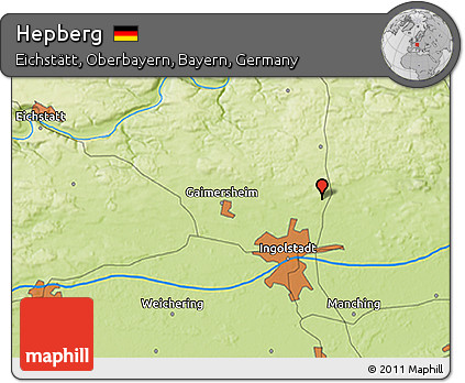 Physical 3D Map of Hepberg