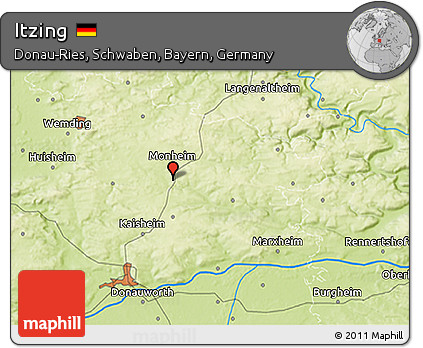 Physical 3D Map of Itzing