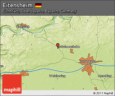 Physical 3D Map of Eitensheim