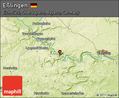 Physical 3D Map of Eßlingen