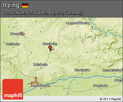 Physical 3D Map of Itzing