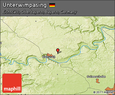 Physical 3D Map of Unterwimpasing