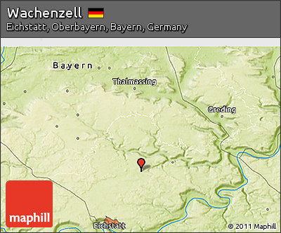 Physical 3D Map of Wachenzell