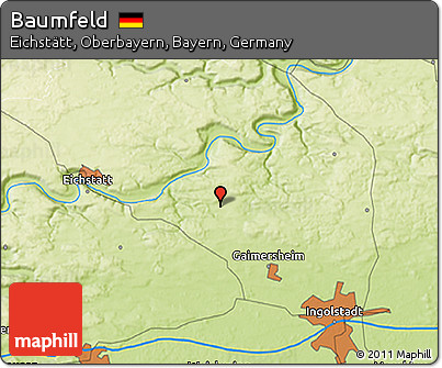 Physical 3D Map of Baumfeld