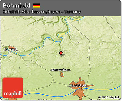 Physical 3D Map of Böhmfeld