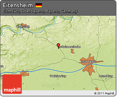 Physical 3D Map of Eitensheim