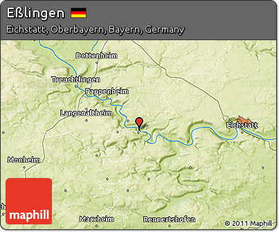 Physical 3D Map of Eßlingen
